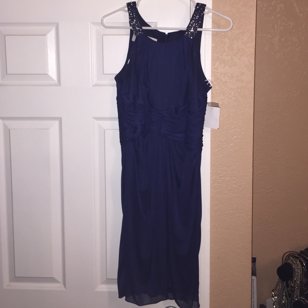 Bridesmaid David's bridal navy dress size 10